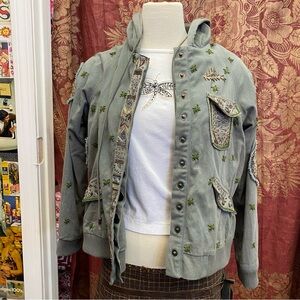 Army green Haute Hippie jacket